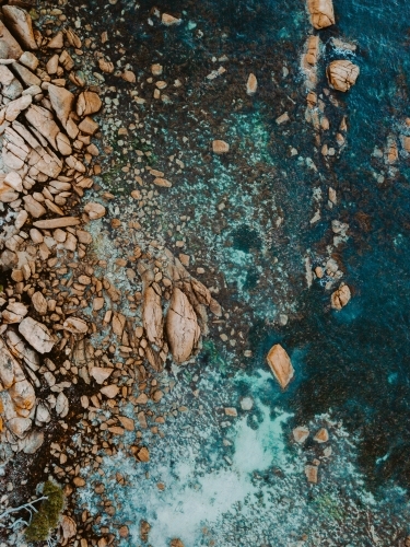 Aerial of Australian Coast - Australian Stock Image
