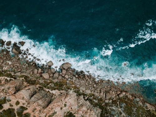 Aerial of rugged coast - Australian Stock Image