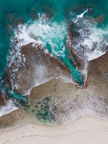 aerial seascape - Australian Stock Image