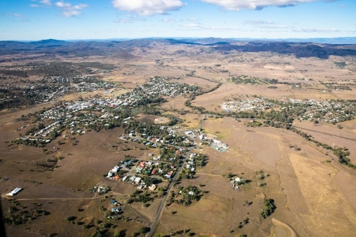 Aerial View of Boonah - Australian Stock Image