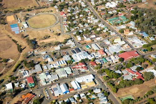 Aerial View of Boonah - Australian Stock Image