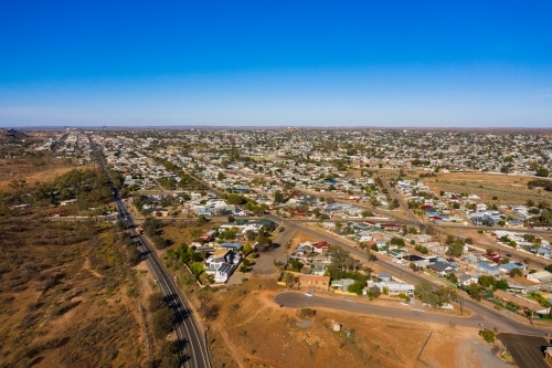 aerial view of Broken Hill - Australian Stock Image