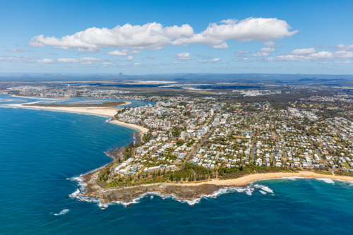 Aerial view of Caloundra - Australian Stock Image