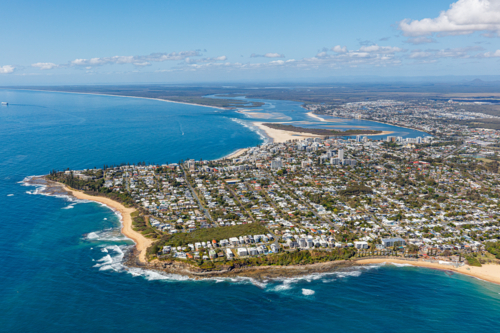 Aerial view of Caloundra - Australian Stock Image