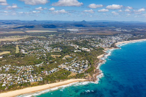 Aerial view of Caloundra - Australian Stock Image