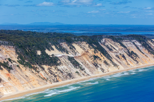 Aerial view of Cooloola - Australian Stock Image