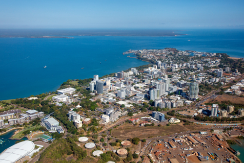 Aerial view of Darwin - Australian Stock Image