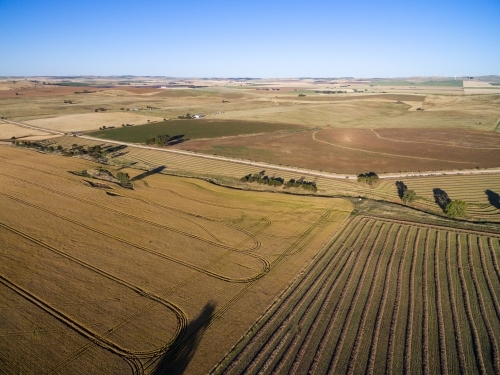 aerial view of farmland - Australian Stock Image