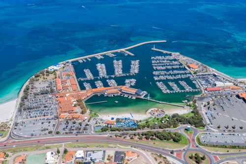 Aerial View Of Hillarys Marina - Australian Stock Image