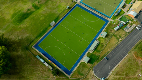 Aerial View of Hockey Complex - Australian Stock Image