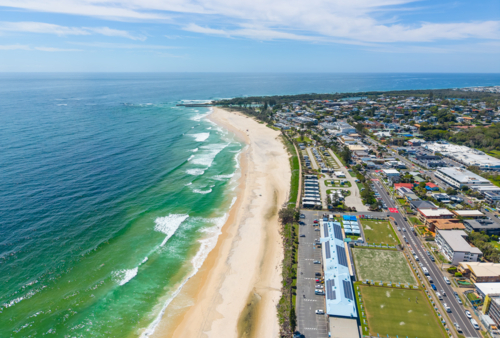 Aerial view of Kingscliff - Australian Stock Image