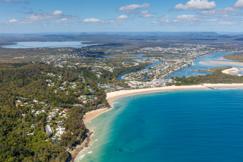 Aerial view of Noosa - Australian Stock Image