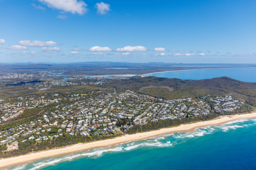 Aerial view of Noosa - Australian Stock Image