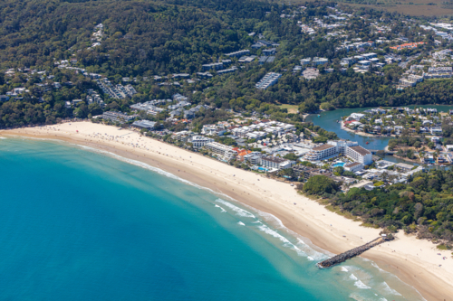 Aerial view of Noosa - Australian Stock Image