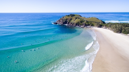 Aerial view of Norries Headland and Cabarita Beach. - Australian Stock Image