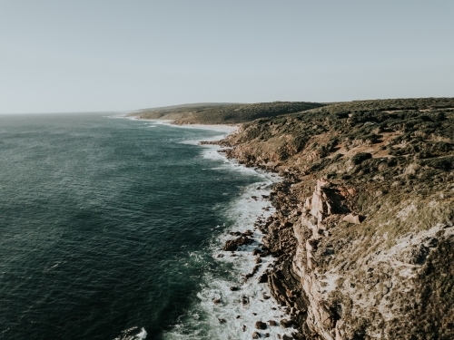 Aerial view of rocky coastline - Australian Stock Image