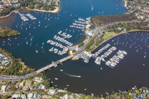 Aerial View of Spit Bridge - Australian Stock Image