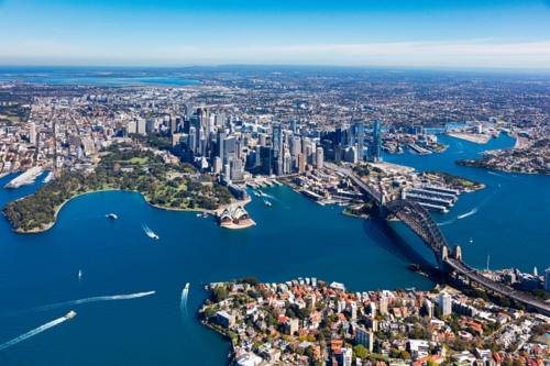 Aerial view of Sydney - Australian Stock Image