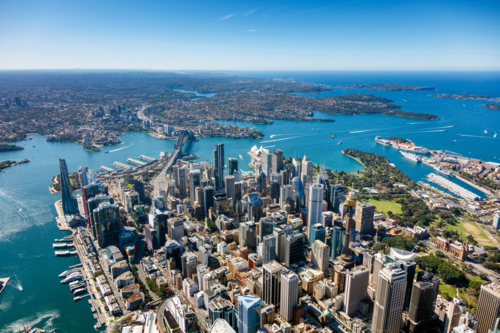 Aerial view of Sydney - Australian Stock Image