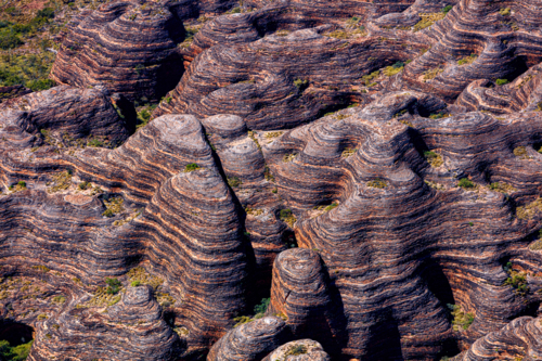 Aerial view of the Bungle Bungles - Australian Stock Image