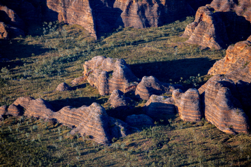 Aerial view of the Bungle Bungles - Australian Stock Image