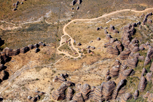 Aerial view of the Bungle Bungles - Australian Stock Image