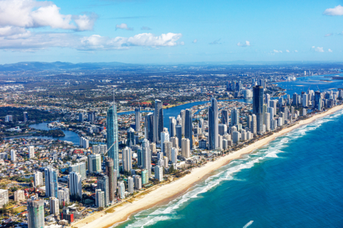 Aerial View of the Gold Coast - Australian Stock Image