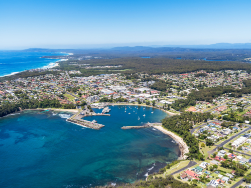 Aerial view of Ulladulla, NSW - Australian Stock Image