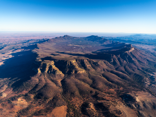 Aerial View of Wilpena Pound - Australian Stock Image