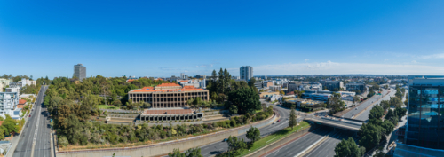 Aerial View Panoramic View Of Western Australian Parliament House - Australian Stock Image