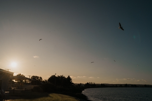 Afternoon sun at Tumby Bay - Australian Stock Image