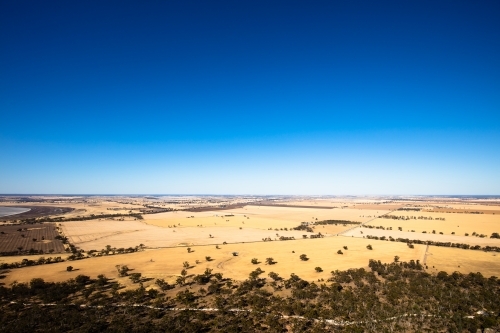 Agricultural land in the Wimmera area of Western Victoria - Australian Stock Image