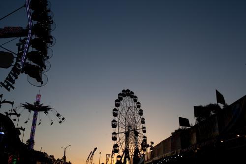 Amusement rides at the Sydney Royal Easter Show - Australian Stock Image