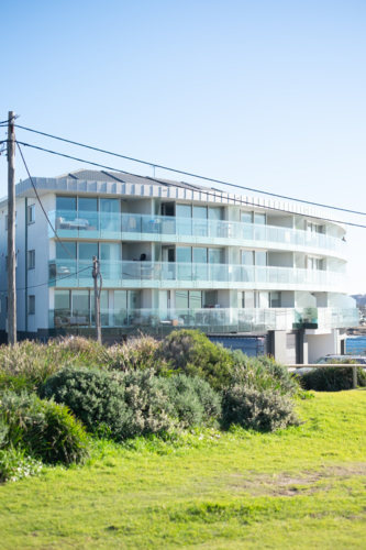 An apartment block at Marine Parade in Maroubra - Australian Stock Image