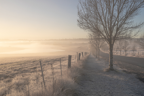 An early winter morning in country Australia - Australian Stock Image