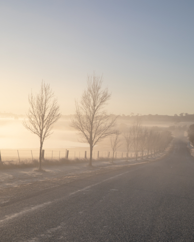 An early winter morning in country Australia - Australian Stock Image