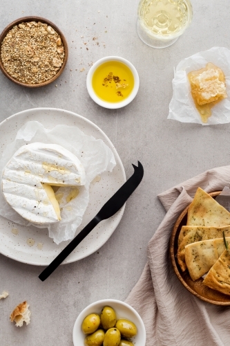 Antipasto platter selection - Australian Stock Image
