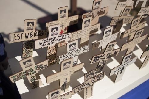 ANZAC Crosses - Australian Stock Image