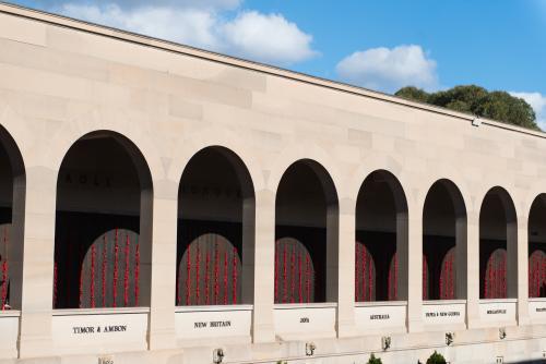 ANZAC DAY at the Australian War Memorial - Australian Stock Image