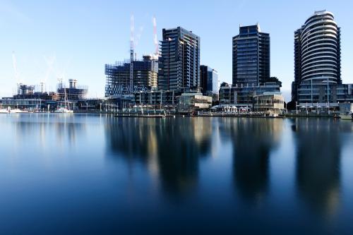 Apartment Buildings in Docklands, Melbourne, Victoria - Australian Stock Image