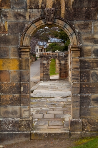Arches, Law Court Building - Australian Stock Image