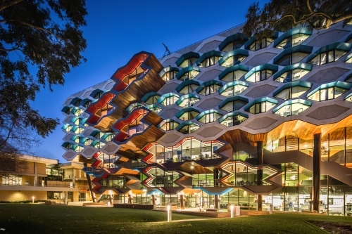 Architectural building at Dusk - Australian Stock Image