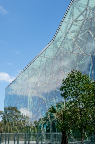 Architectural detail of contemporary city building