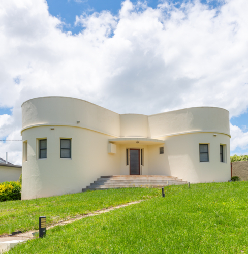 Art Deco House in Glen Innes, New South Wales - Australian Stock Image
