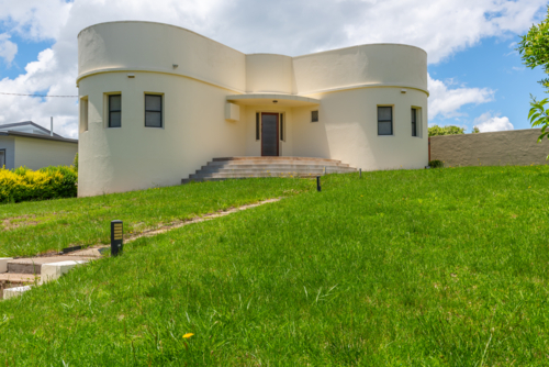 Art Deco house in Glen Innes, New South Wales - Australian Stock Image