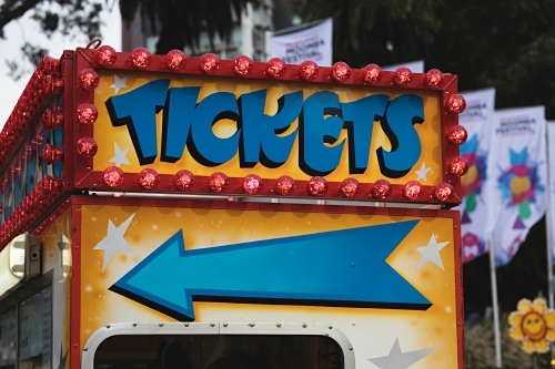 At the fairground / carnival - Royal Melbourne Show - Australian Stock Image