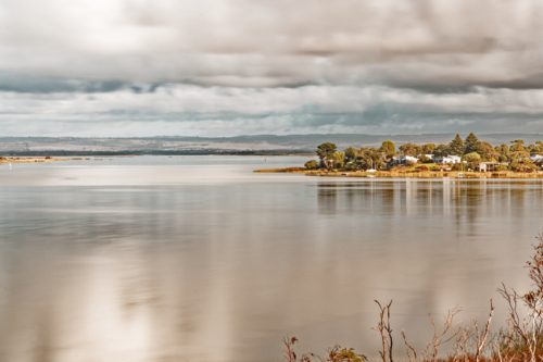 Atmospheric Long Exposure of the Peninsula at Clayton Bay, South Australia - Australian Stock Image