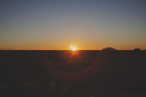 Australian Golden Sunrise - Australian Stock Image
