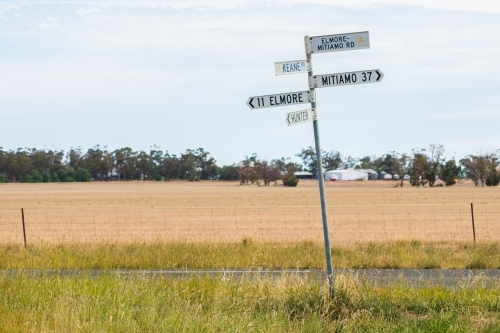 Back road sign - Australian Stock Image