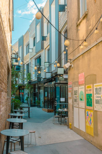 Bakery Lane in the Fortitude Valley Brisbane - Australian Stock Image